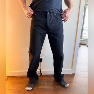 MAVI VINTAGE Stylish Black Men's Straight Jeans
